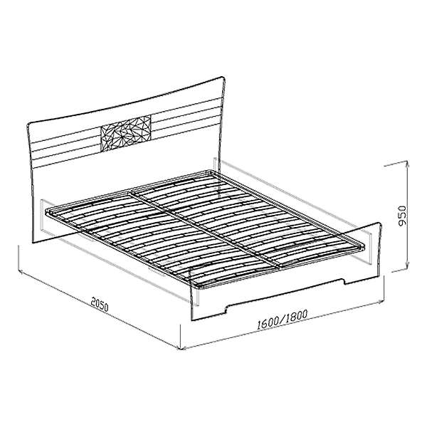 Купить кровать 1,6 атлантида - 18 604 руб.
