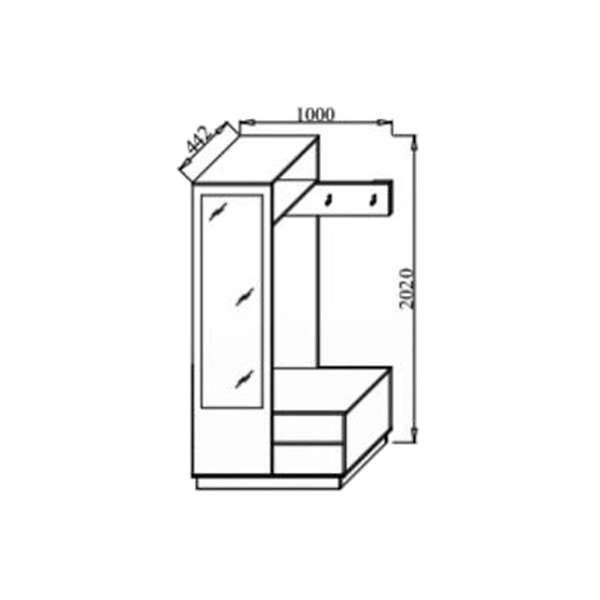 Купить шкаф комбинированный в3-3 loft визит-3 - 14 490 руб.