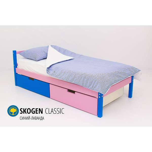 Купить кровать svogen classic синий-лаванда - 7 890 ₽