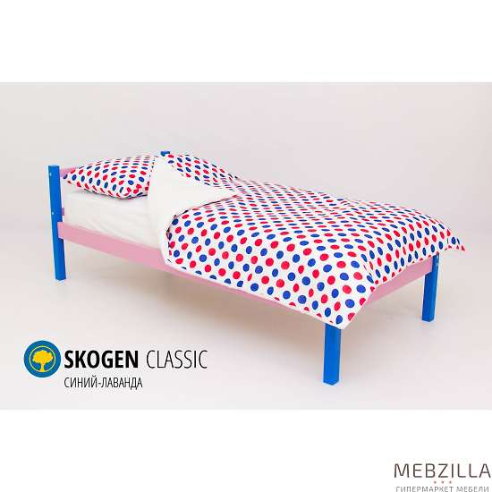 Купить кровать svogen classic синий-лаванда - 7 890 ₽