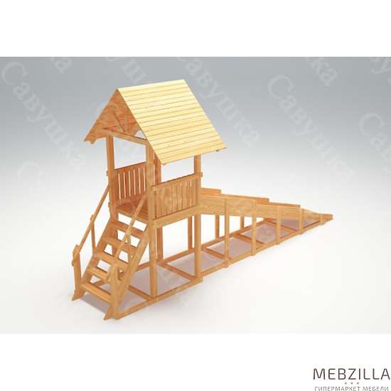 Купить зимняя деревянная горка савушка зима wood 5 - 93 000 руб.