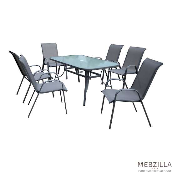 Купить комплект садовый kingston (стол + 6 кресел) sf4001+sf5001 - 30 025 руб.