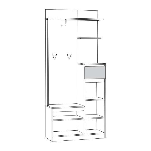 Купить прихожая 15.121 ника - 7 964 руб.