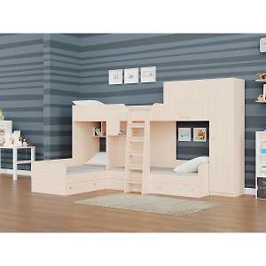 Кровать трехместная двухъярусная Трио/2