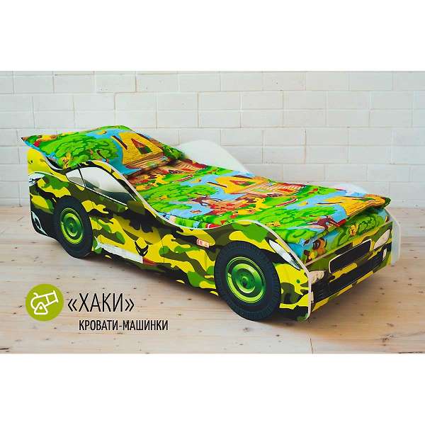 Купить кровать-машина хаки - 6 990 руб.