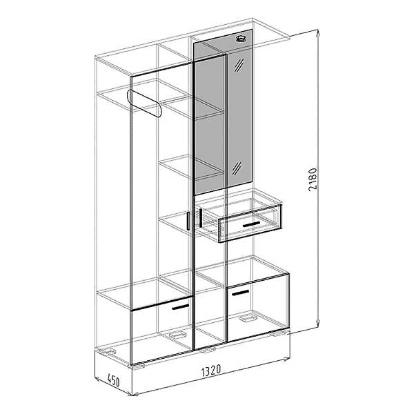 Купить прихожая 14 статус - 17 939 руб.