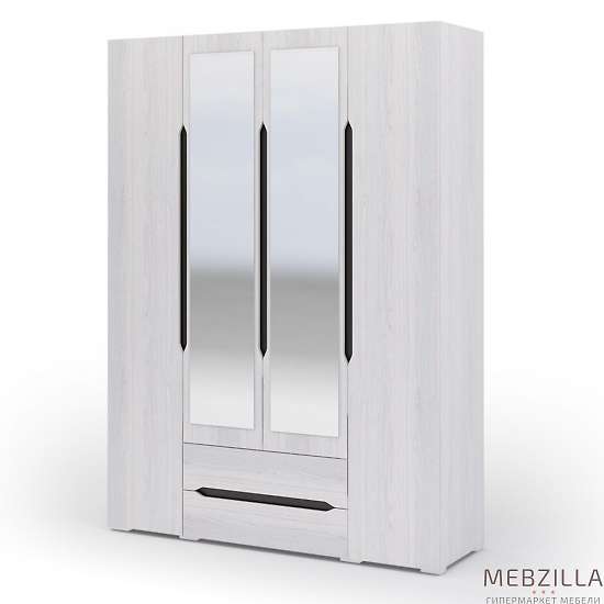 Купить шкаф четырехдверный с ящиками валенсия шк 014 - 19 840 ₽