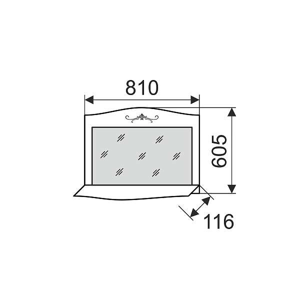 Купить зеркало настенное 24 афродита - 2 645 руб.