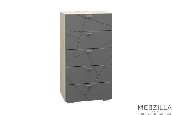 Купить скайлайн комод 5 ящиков дуб графит - 9 695 руб.