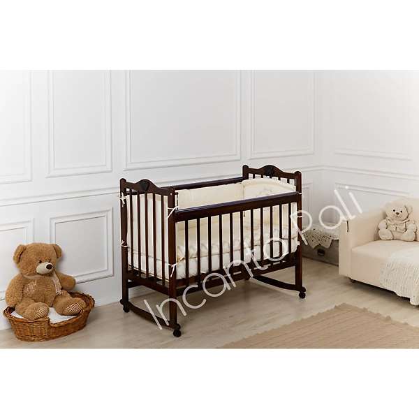 Купить кровать детская incanto pali с мишкой (колесо-качалка) - 4 800 ₽