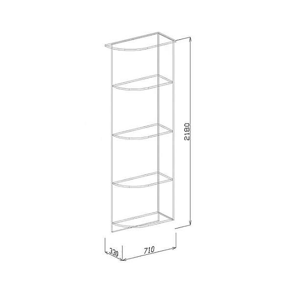 Купить угол завершающий № 1 к шкафам купе роберта - 4 917 руб.