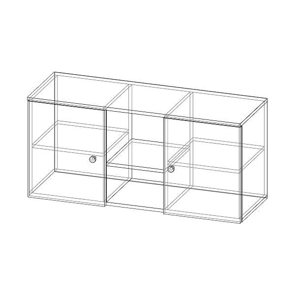 Купить антресоль с 2 дверьми соло сл-61 - 6 000 ₽