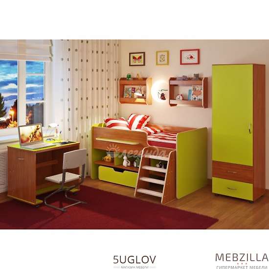 Купить детская стенка легенда №11 с полками - 32 260 ₽