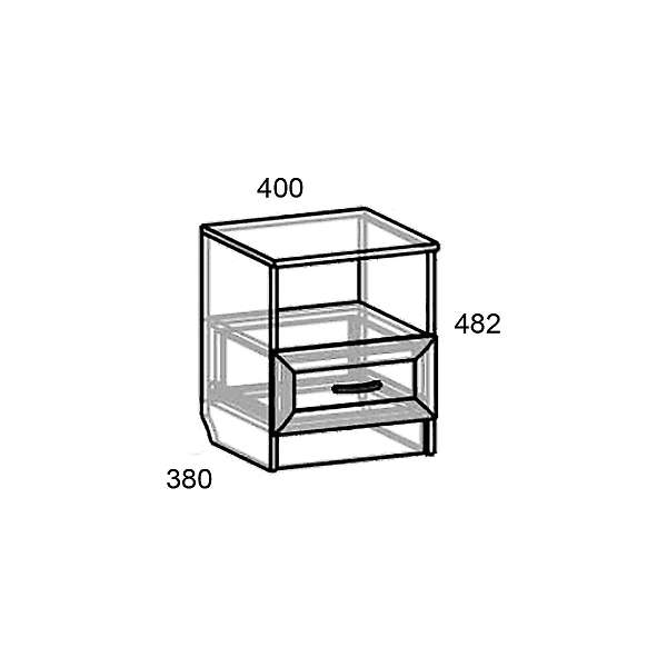 Купить тумба 1 ящик свр-11 светлана (рамка) стандарт - 3 496 руб.