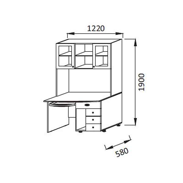 Купить стол письменный юниор-6 пм-1 - 21 570 руб.