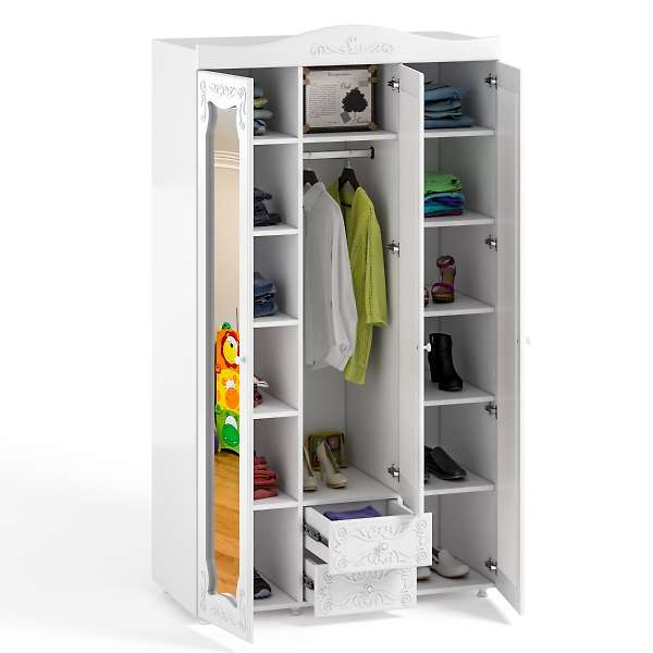 Купить шкаф трехдверный италия ит-58 - 28 719 руб.