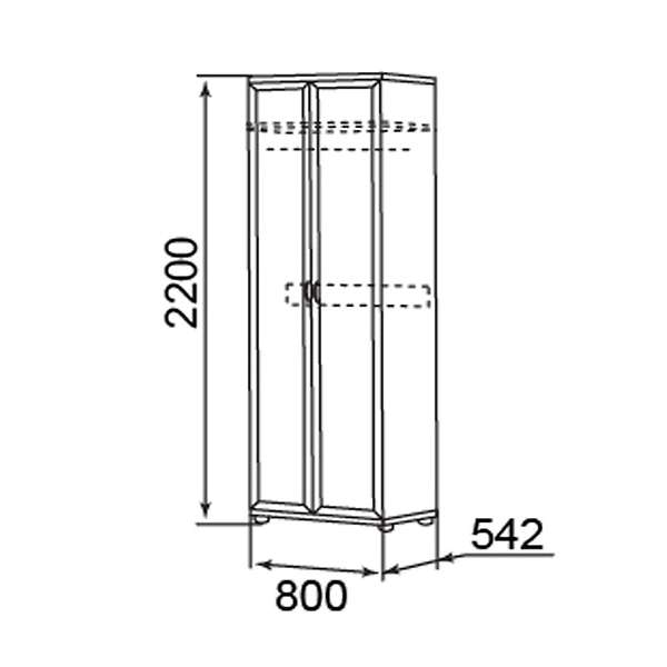 Купить шкаф для одежды брайтон 1 - 14 224 руб.