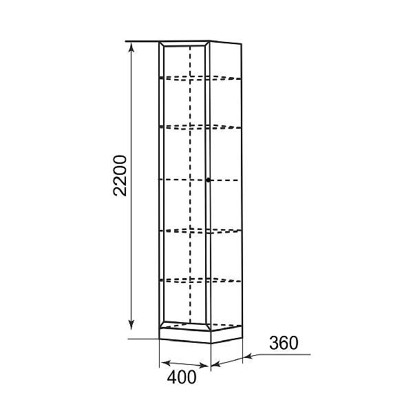 Купить шкаф-пенал для белья брайтон 13 - 7 542 руб.