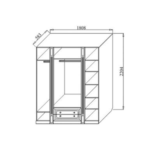 Купить шкаф четырехдверный ева-11 - 65 530 руб.