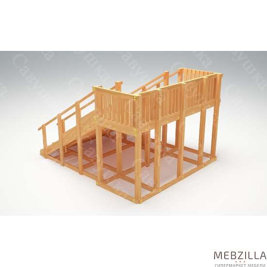 Купить зимняя деревянная горка савушка зима wood 4 - 109 900 руб.