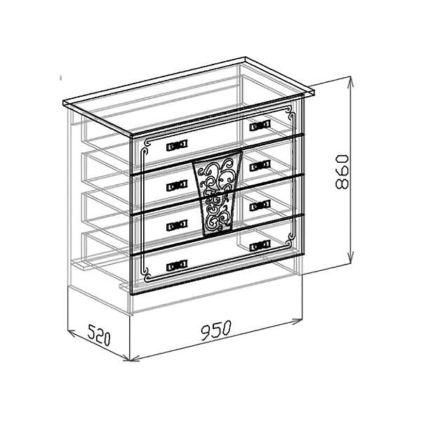 Купить комод тифани - 12 358 руб.