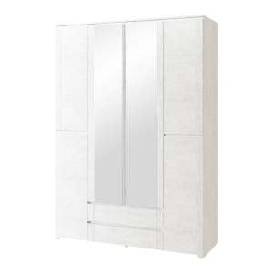 Шкаф для одежды с ящиками четырехдверный Твист 15