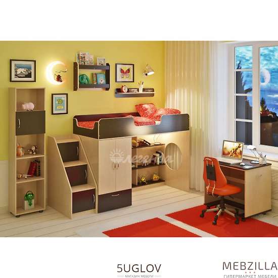 Купить детская стенка легенда №9 с полками - 35 020 ₽