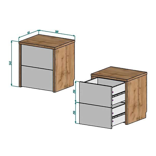 Купить тумба прикроватная аризона 2711.м1 - 8 990 руб.