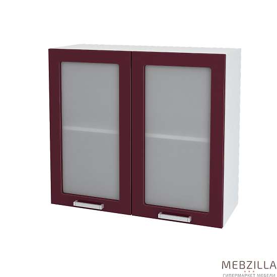 Купить шкаф навесной со стеклом дина швс 800-720 - 4 183 ₽