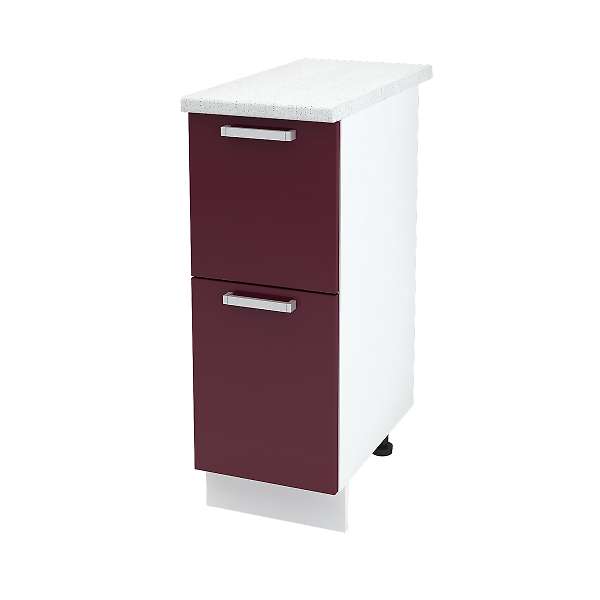 Купить шкаф напольный с двумя ящиками лира шн2я 300 б/ст - 3 506 ₽