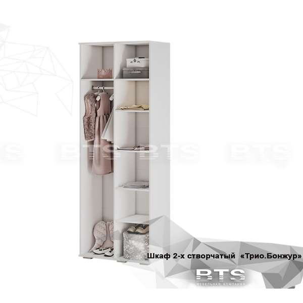 Купить шкаф для одежды трио шк-09 бонжур - 13 483 руб.