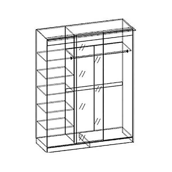 Купить шкаф-купе трехдверный светлана - 23 903 руб.