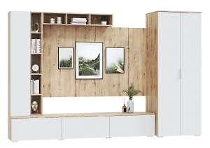 Гостиная модульная Сканди. Комплект 5, белый