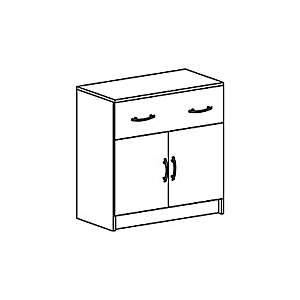 Комод с ящиком и створками Бася КМ 552