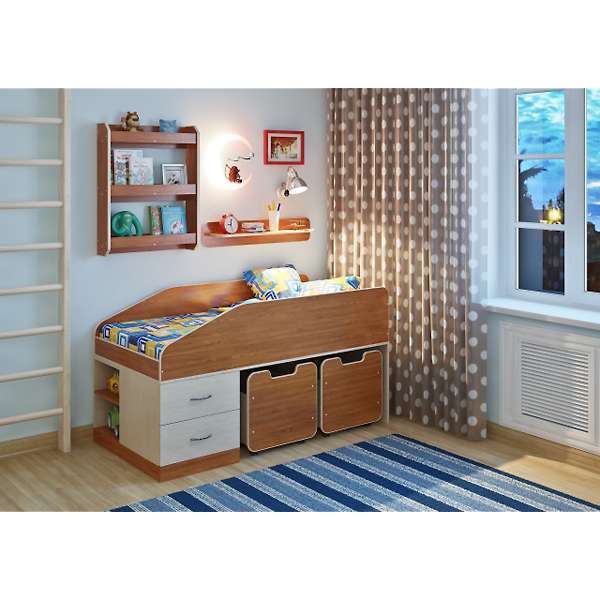 Купить кровать легенда 8 с полками - 18 370 ₽