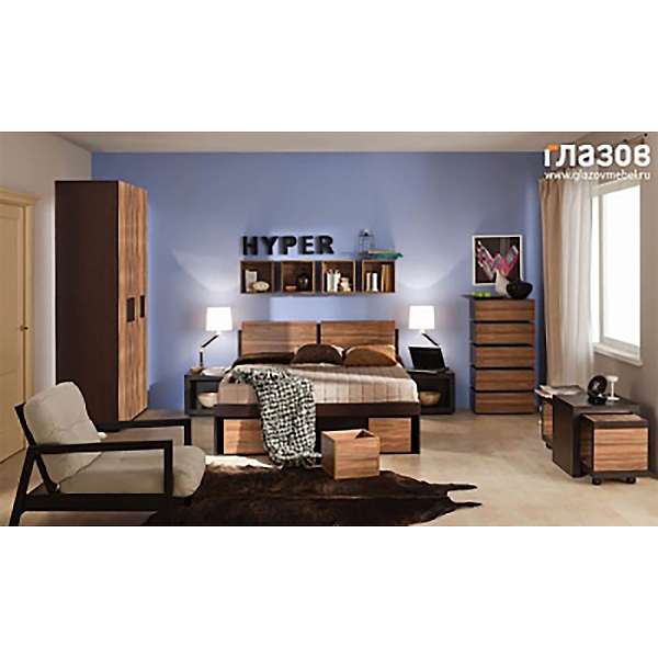 Купить спальня hyper комплектация 1 - 66 607 руб.