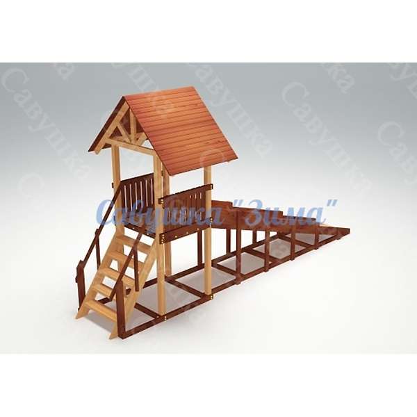 Купить зимняя деревянная горка савушка зима 5 - 99 000 руб.