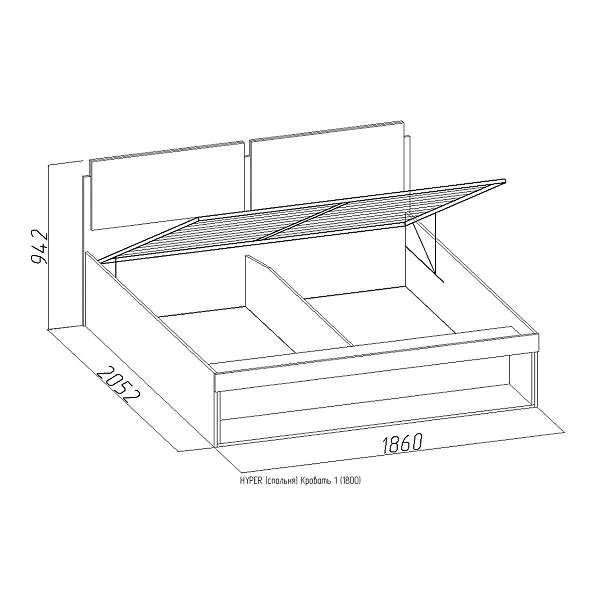 Купить кровать 1 hyper - 27 324 руб.
