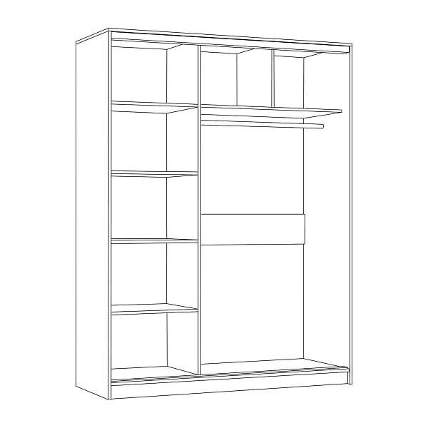 Купить шкаф-купе 03.281 ника - 32 335 руб.