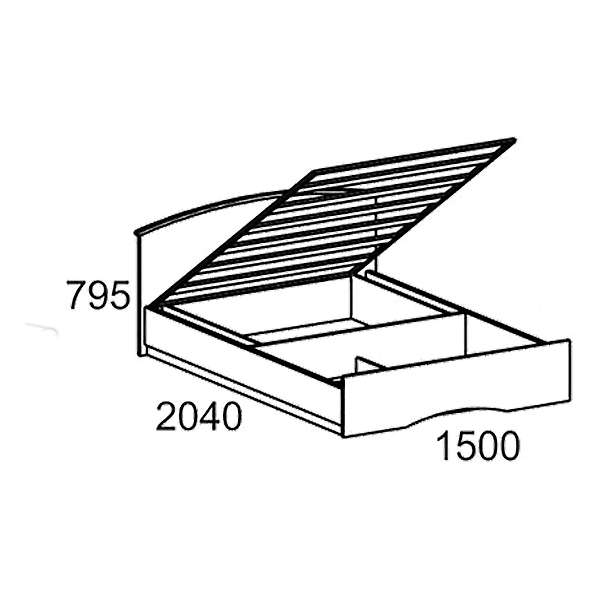 Купить кровать кмп-1,4 - 10 640 руб.