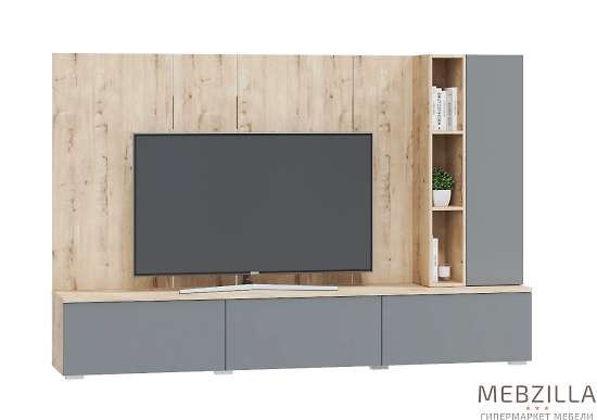 Купить гостиная модульная сканди. комплект 8, смоки - 26 237 руб.