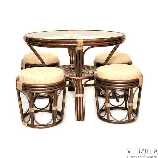 Купить комплект обеденный (стол + 4 табурета) 22/02 + 12/18 - 55 784 ₽