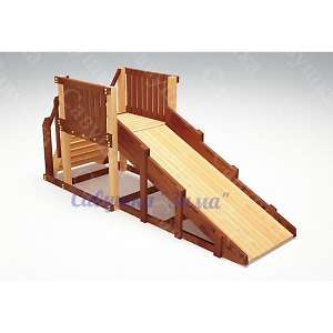 Зимняя деревянная горка Савушка Зима 1