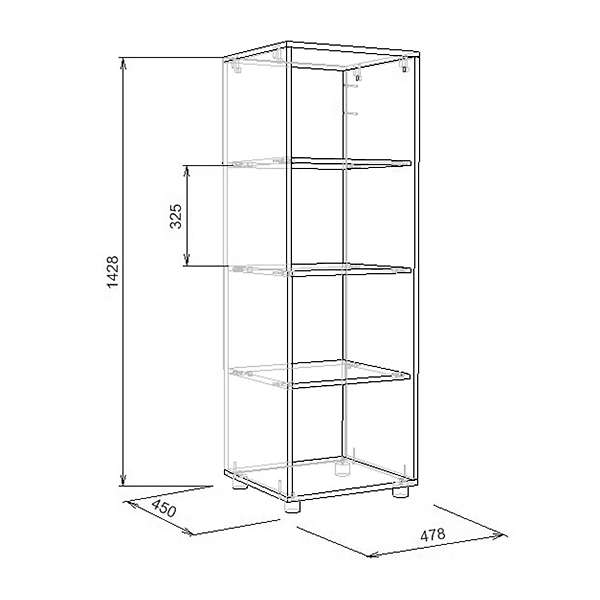 Купить стеллаж л-02 - 4 500 ₽