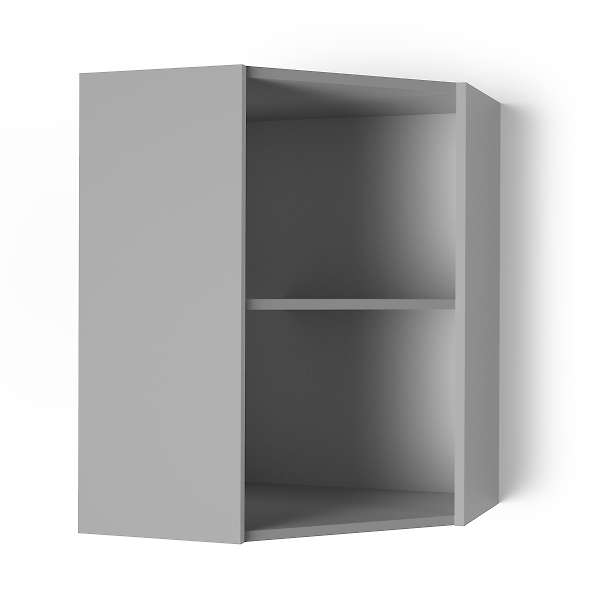 Купить шкаф навесной угловой 550х550 угол скошенный со стеклом бомбей увс - 5 572 ₽