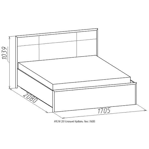 Купить кровать 201 амели - 13 472 руб.