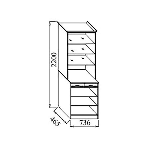 Купить шкаф мцн венеция в-6 с зеркалом - 28 900 руб.