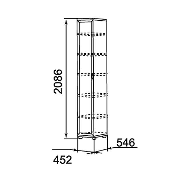 Купить шкаф для белья 2-х дверный ника-люкс 22р - 10 966 руб.