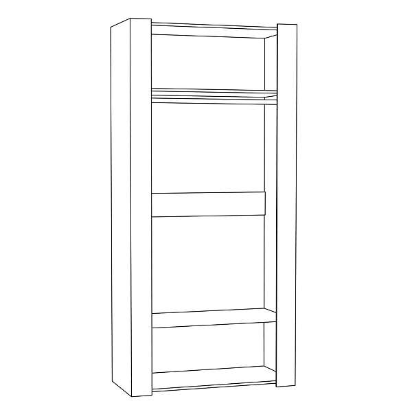 Купить шкаф для одежды 13.133 амели - 17 429 руб.