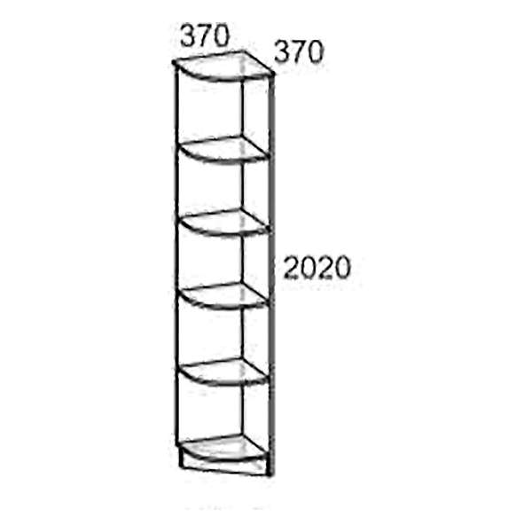 Купить стеллаж торцевой м-7 машенька - 2 612 руб.